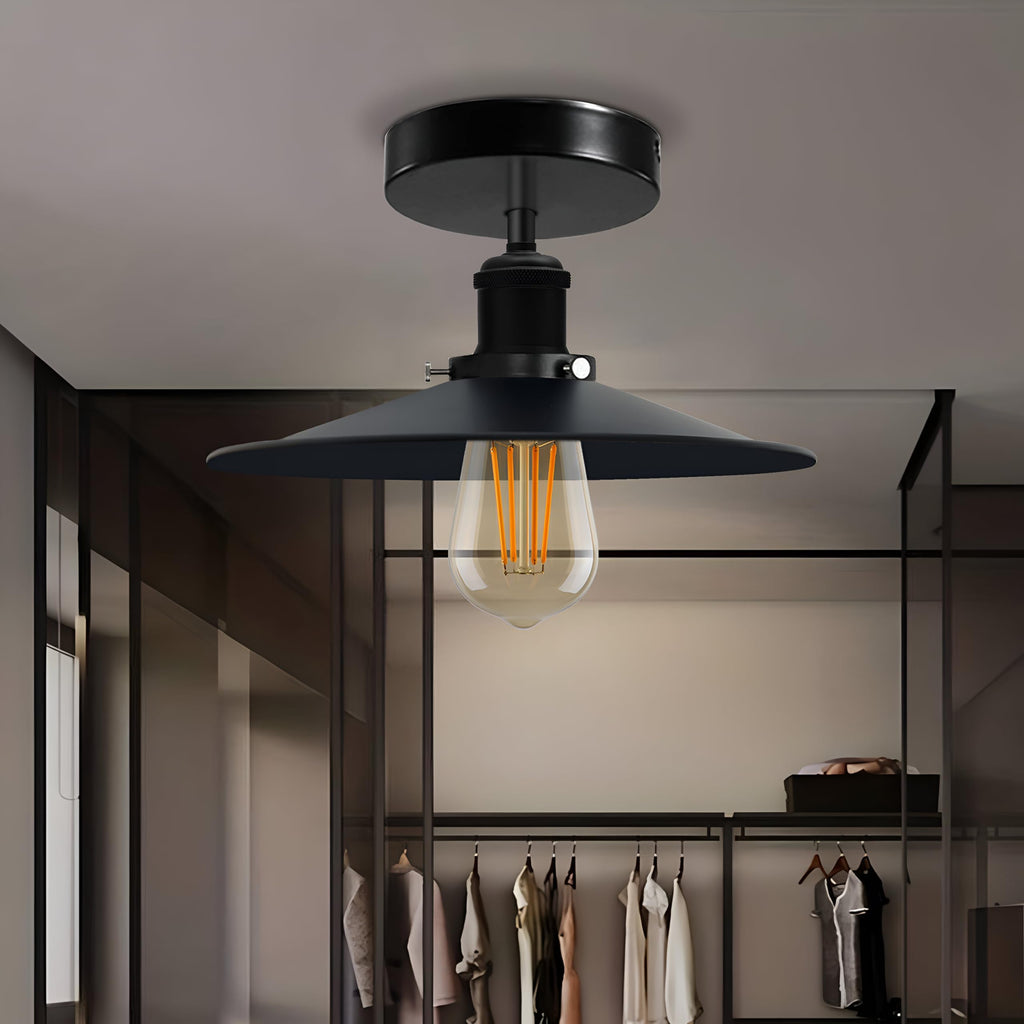 Modern Semi-Flush Mount Industrial Ceiling Light - 6267