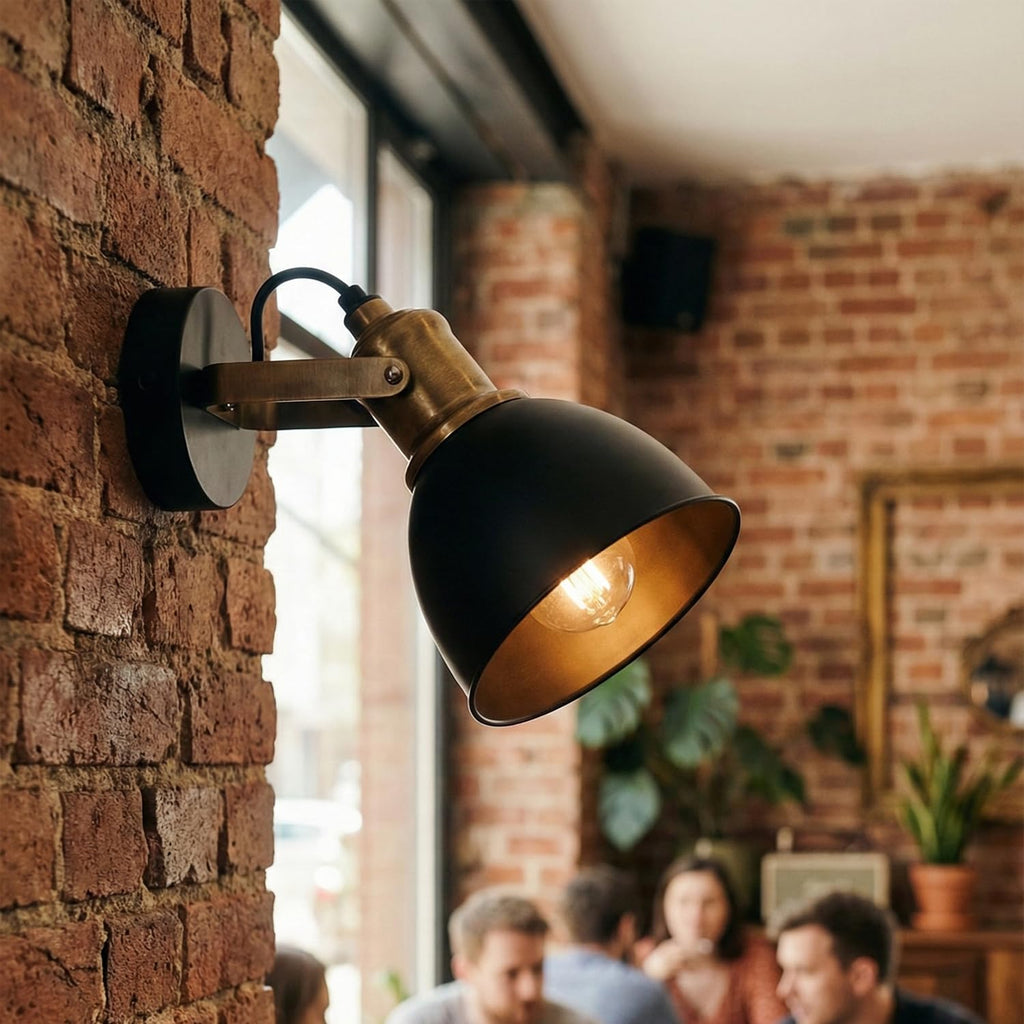 Black Metal Industrial Multi-Directional 3-Head Ceiling Spotlight Fixture