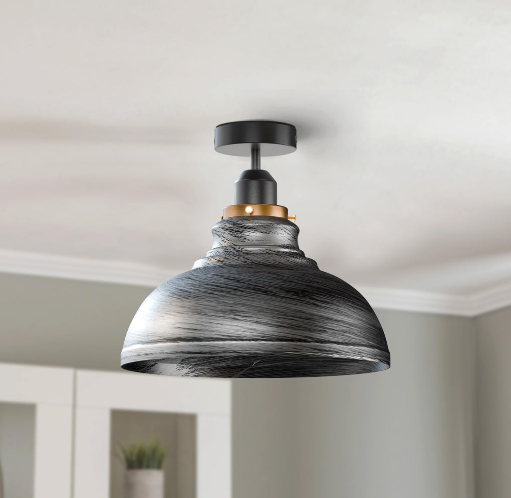 E27 Semi Flush Mount Lighting ~6167