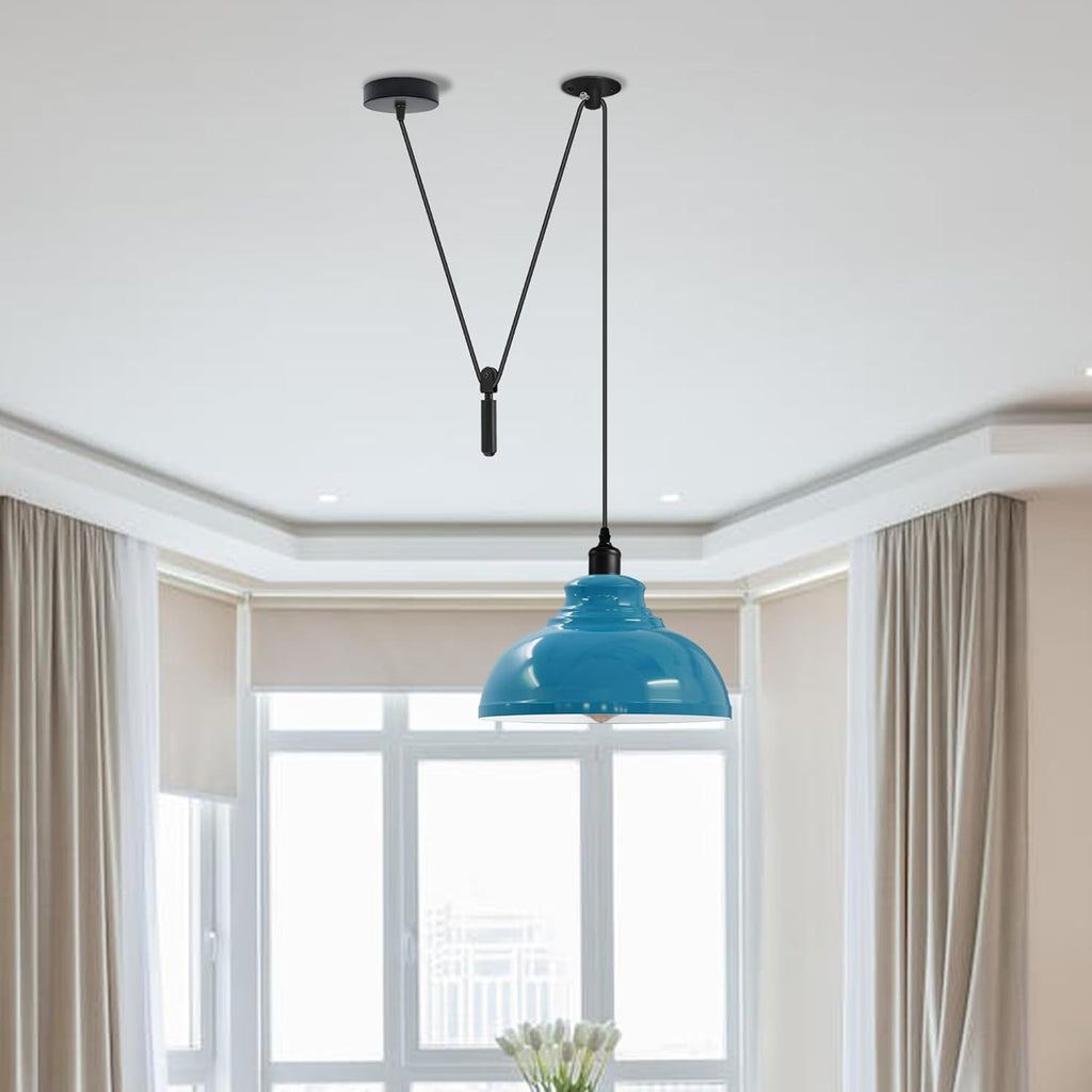 Stylish Industrial Curvy Spider Pendant Light with Adjustable Cord, Modern Metal