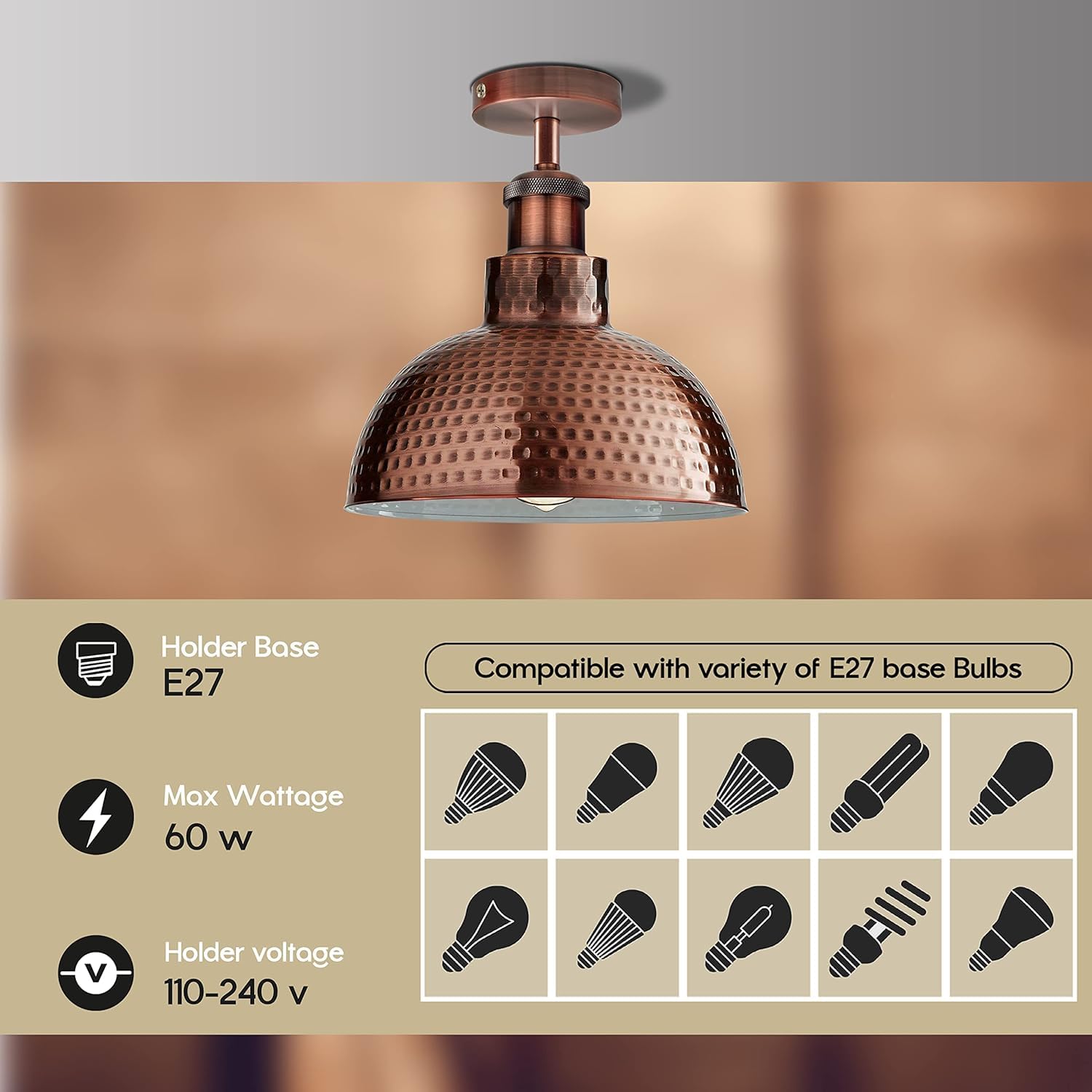 Industrial Modern LED Ceiling Light Fixture ~6382