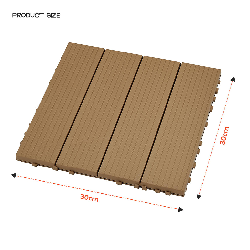 Decking Tiles Light 30cm x 30cm ~6362