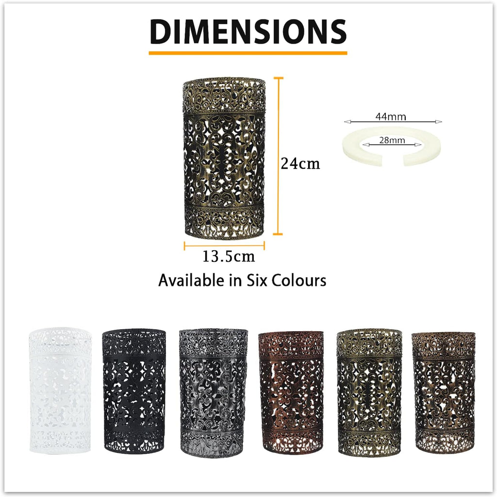 Modern Metal Drum Easy Fit Ceiling Pendant Lamp Shade for Table Lights