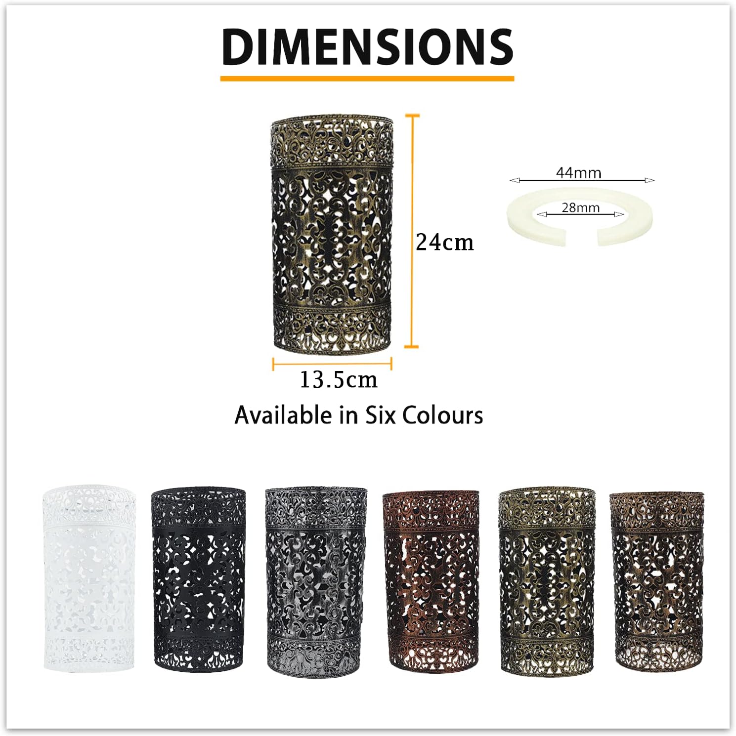 Modern Metal Drum Easy Fit Ceiling Pendant Lamp Shade for Table Lights