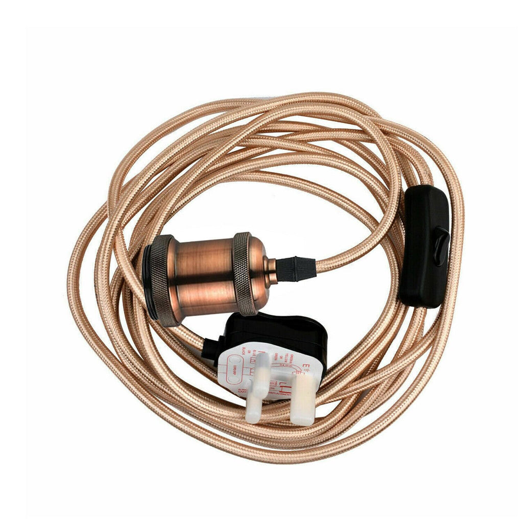 Industrial LED Pendant Light with UK Plug ~6359