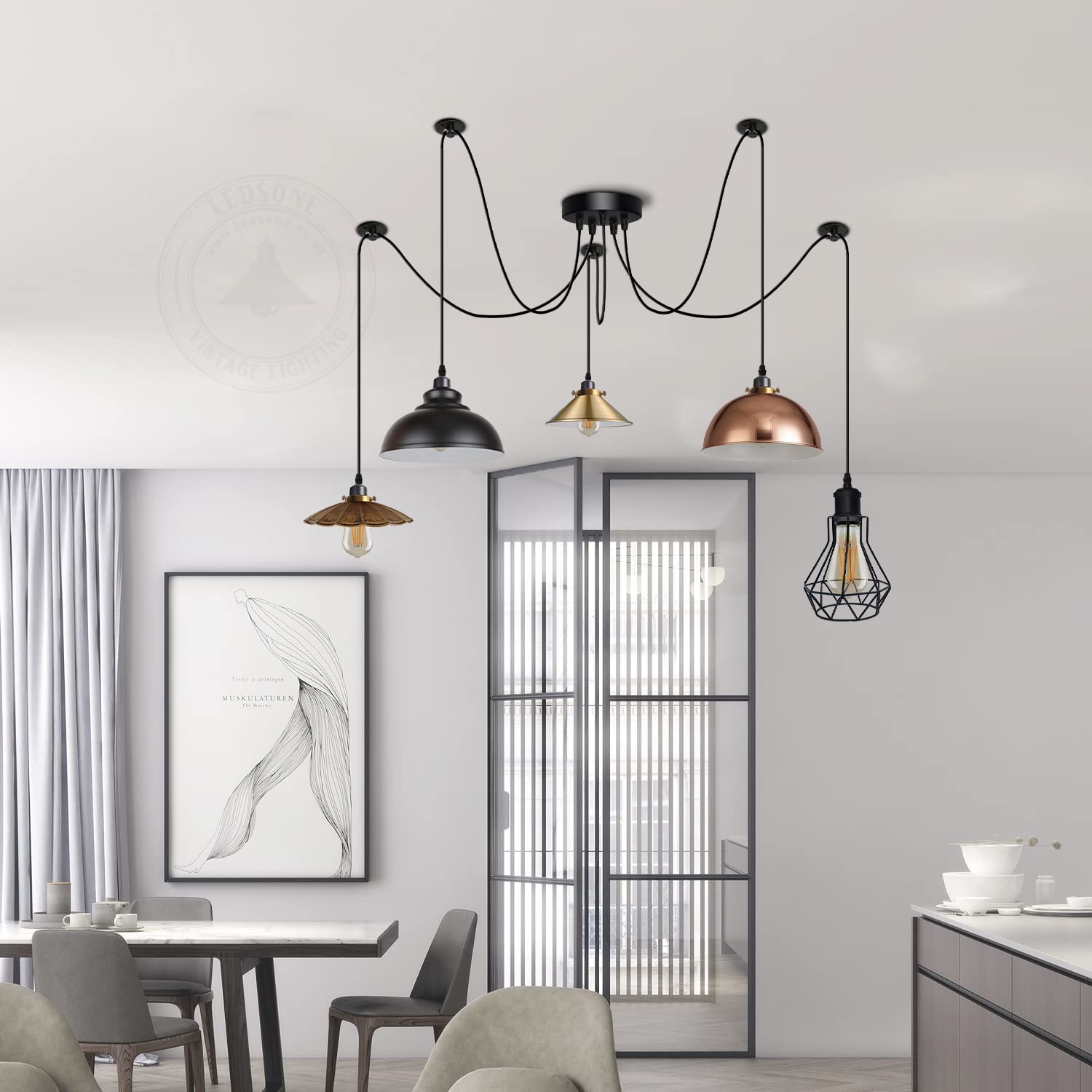 Vintage Industrial Ceiling Light