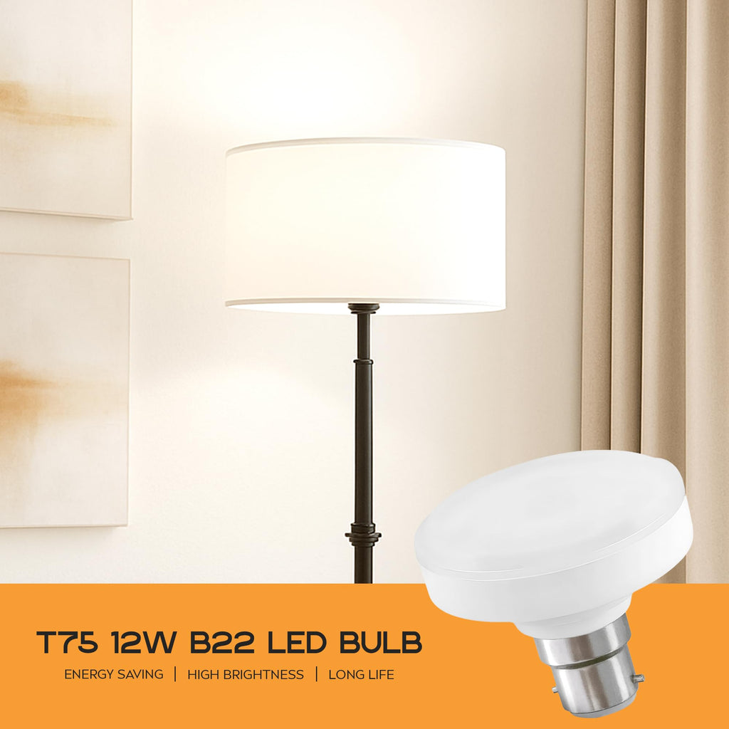 T75 B22 LED Bulb 12W 6400K Cool White Home Spotlight~6290