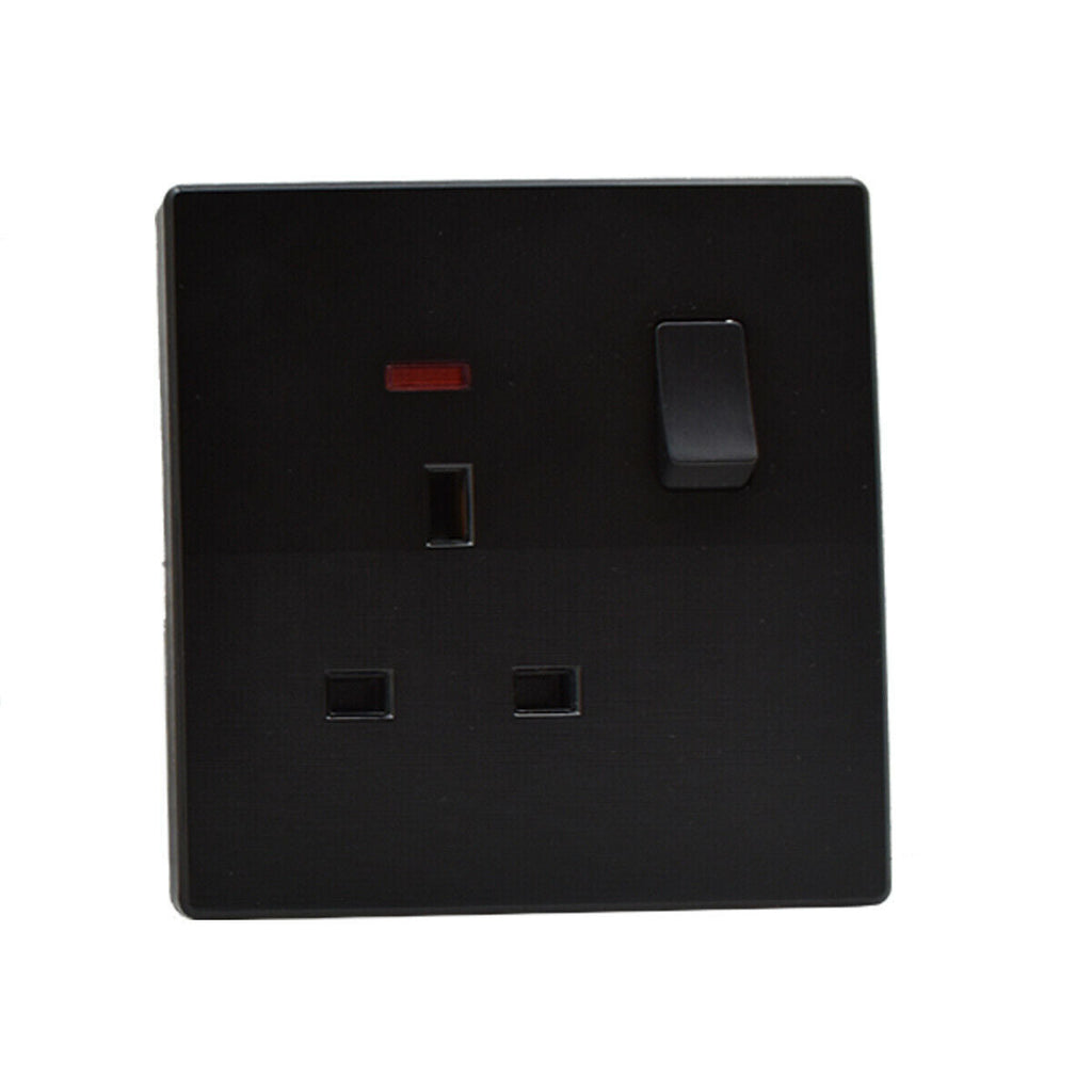 13Amp Single & Double wall plug socket with ON/OFF Switch LED Indicator~5833