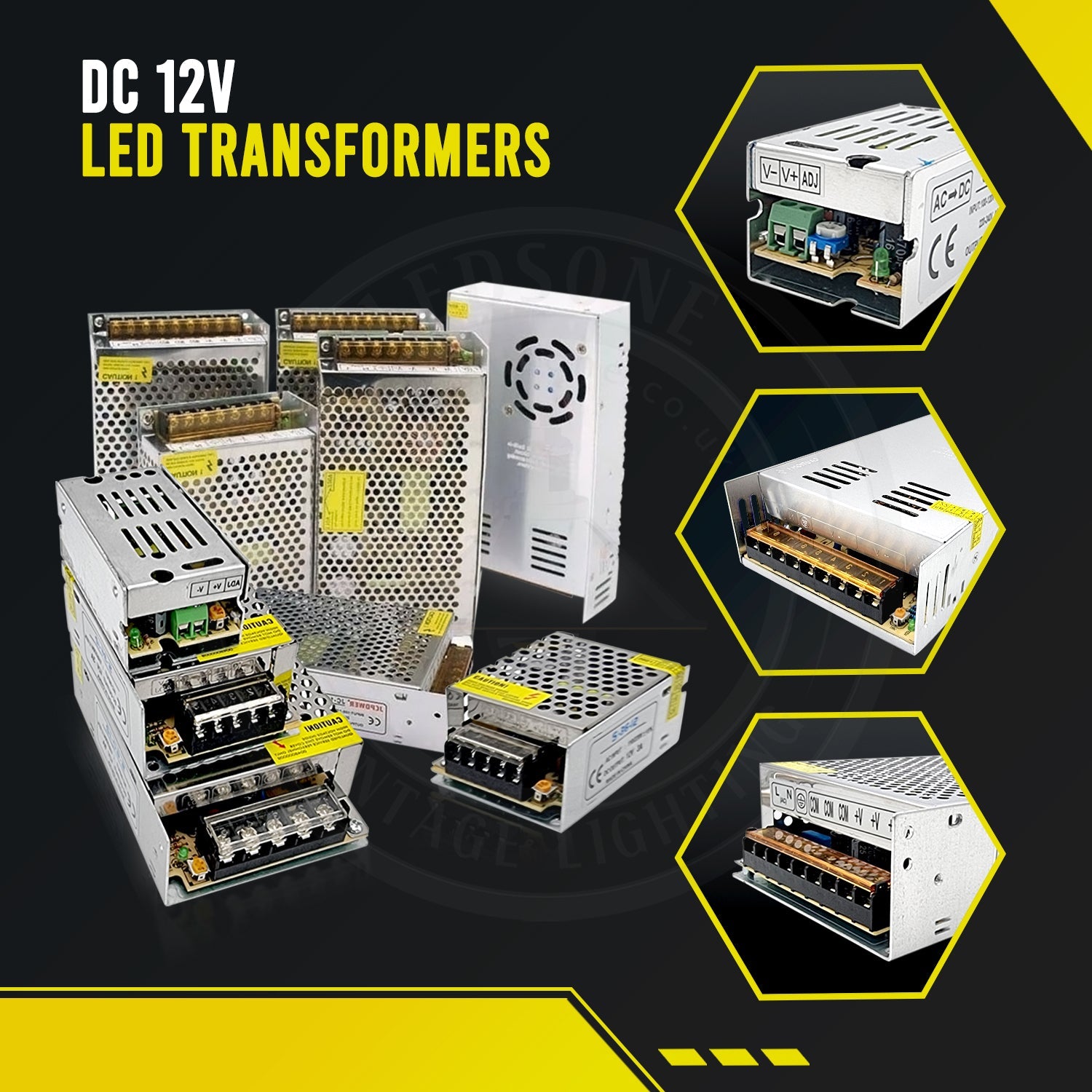 Robust 12V DC Universal Switching Power Supply Transformer for LED & CCTV