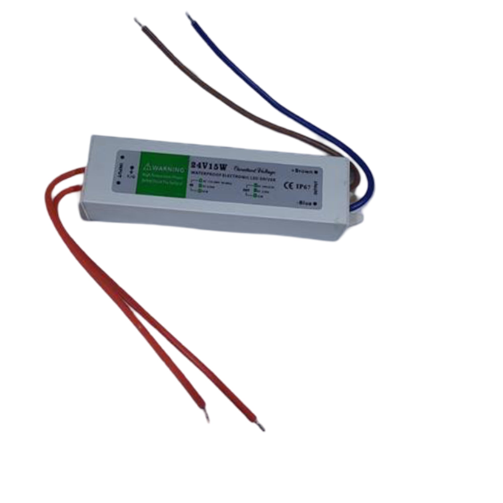 IP67 Waterproof DC 24V 15W LED Driver Constant Voltage Power Supply Transformer