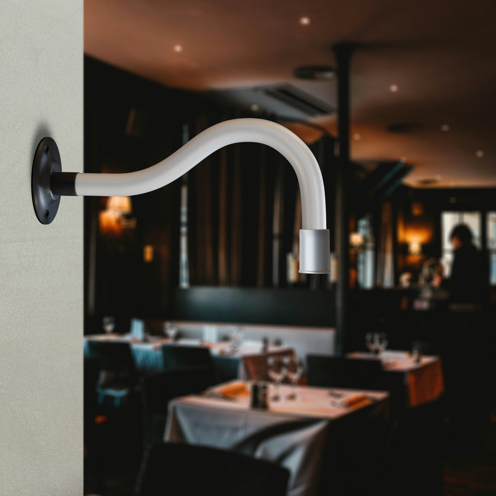 Adjustable Flexible LED Gooseneck Wall Mount Sconce for Bedside Reading
