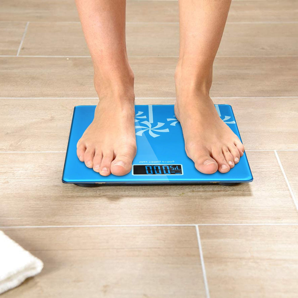 Accurate Digital Printed Glass Bathroom Scale for Stylish Weight Tracking