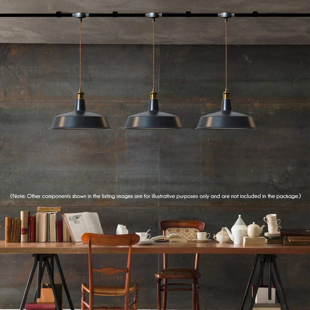 Black Metal Ceiling E27 Conduit Pendant Light Kit -5647