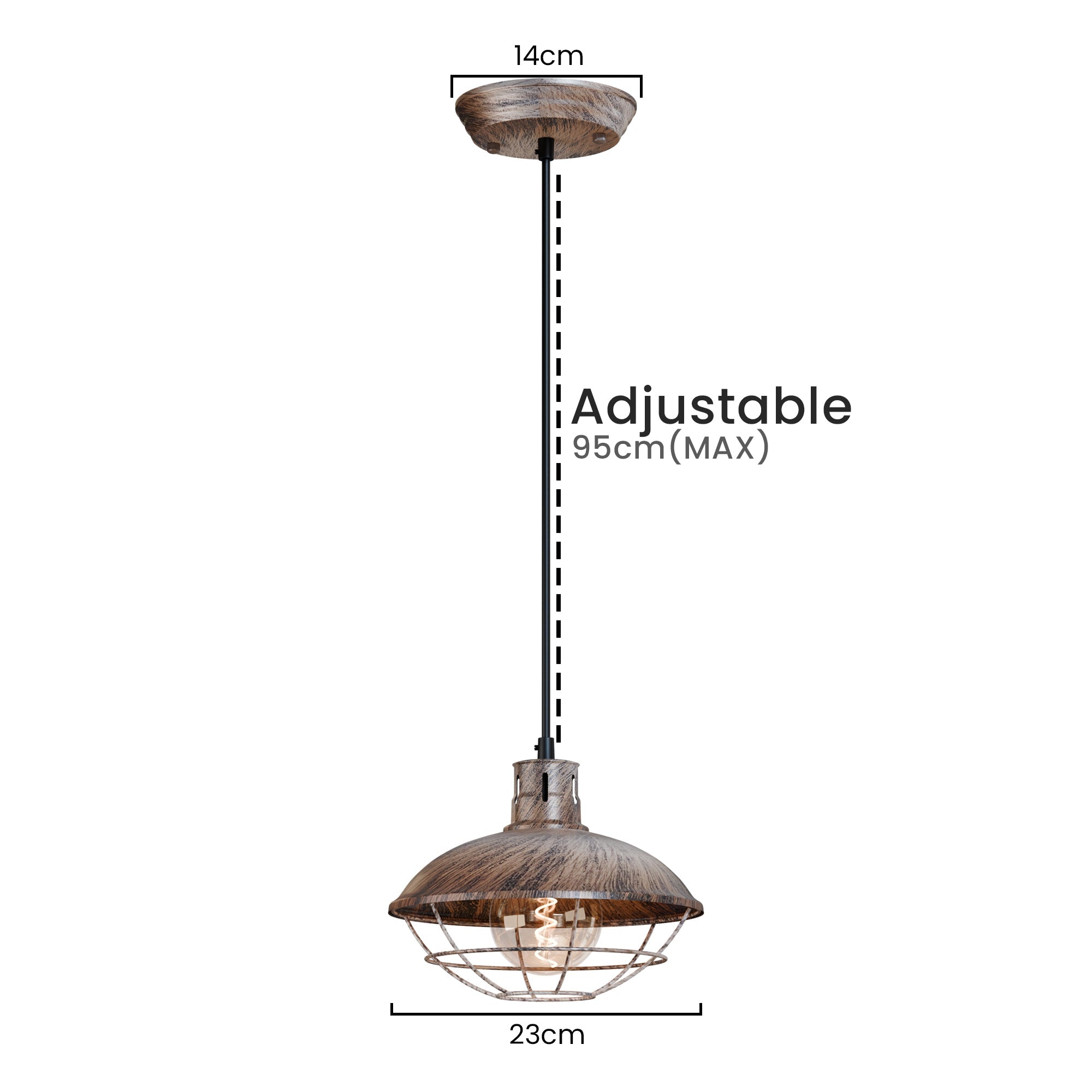 Vintage Nautical Industrial Ceiling Lamp Pendant Light ~ 5958