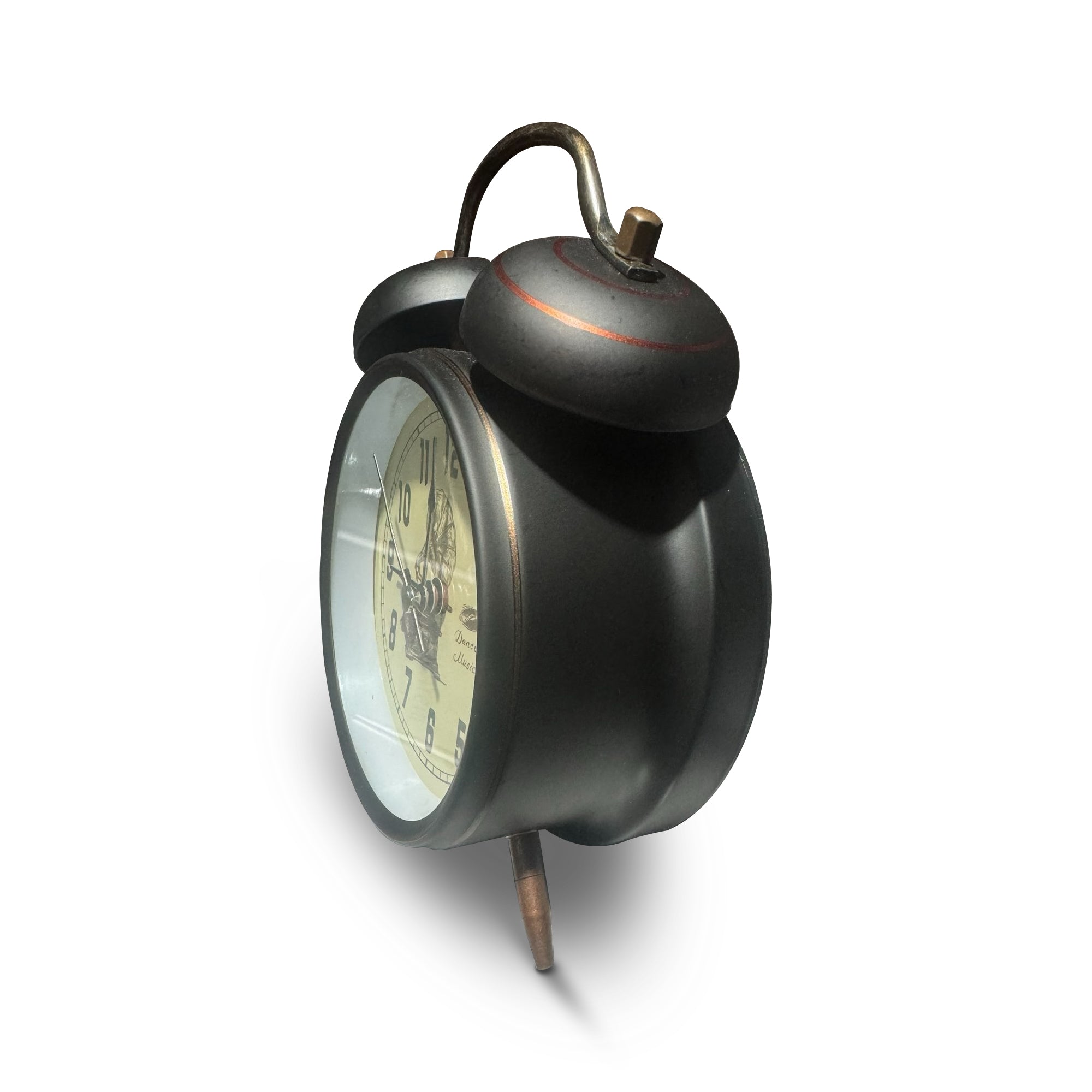 Twin Bell Alarm Clock Retro Battery Operated Bedside Clock-5553