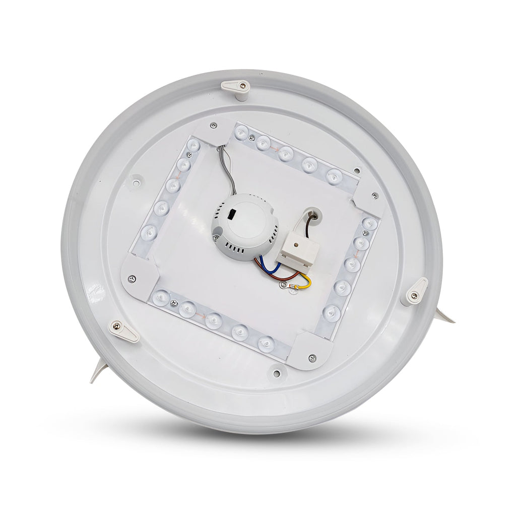Modern 18W Black Round LED Flush Mount Ceiling Light Fixture Indoor