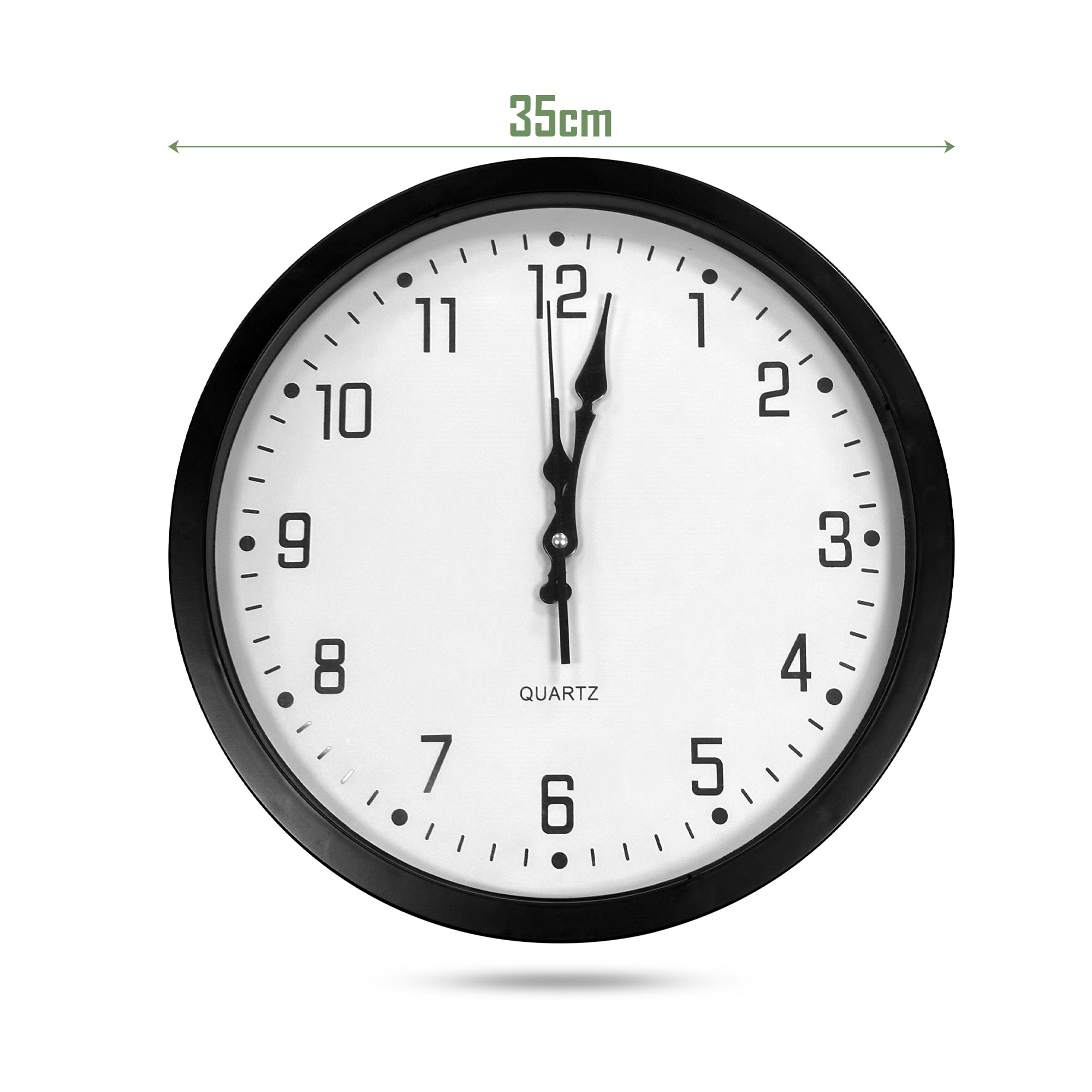 Contemporary Round Silent Analog Wall Clock for Home Kitchen Decor