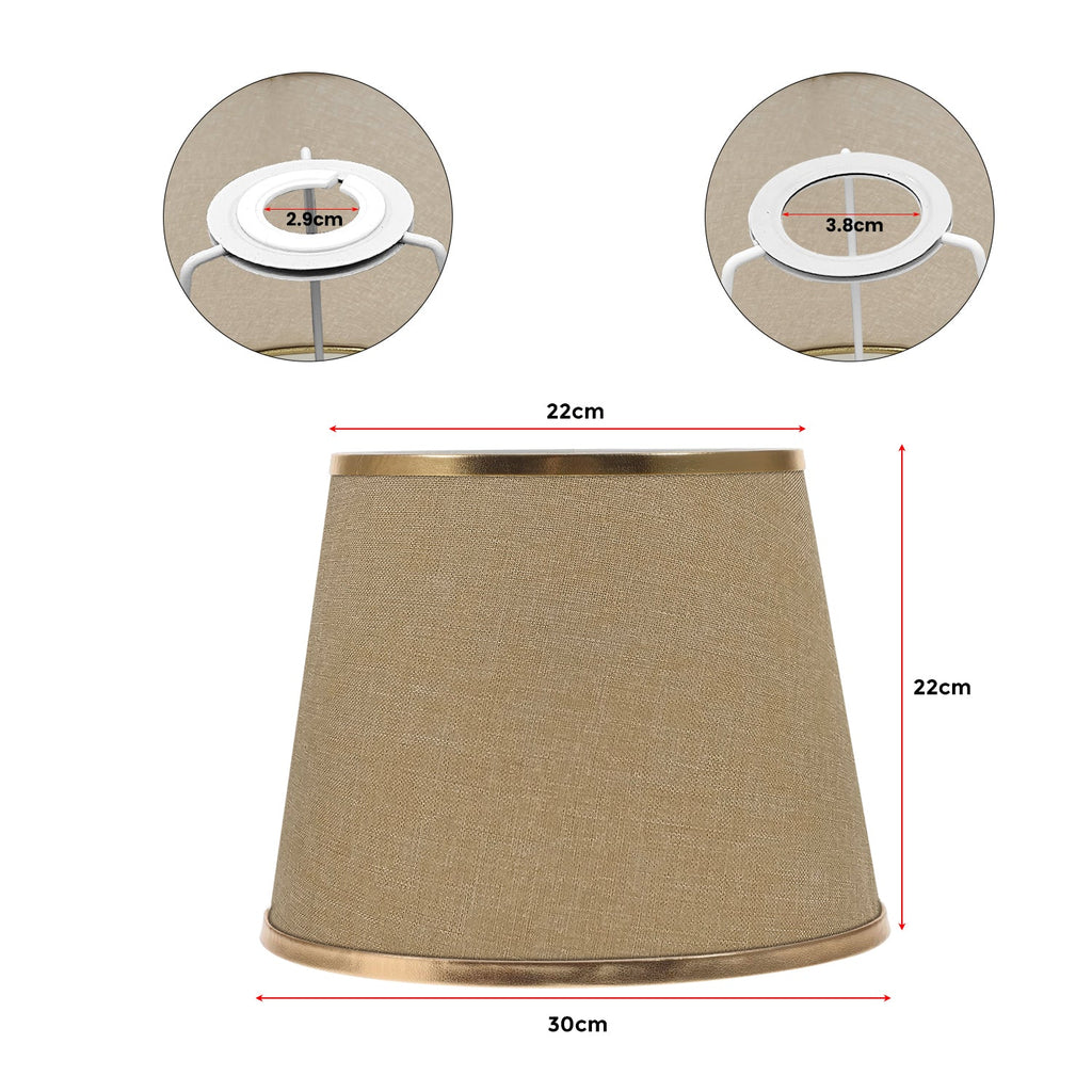 Modern Linen Coolie Ceiling Lampshade for Bedroom & Office - Stylish Lighting