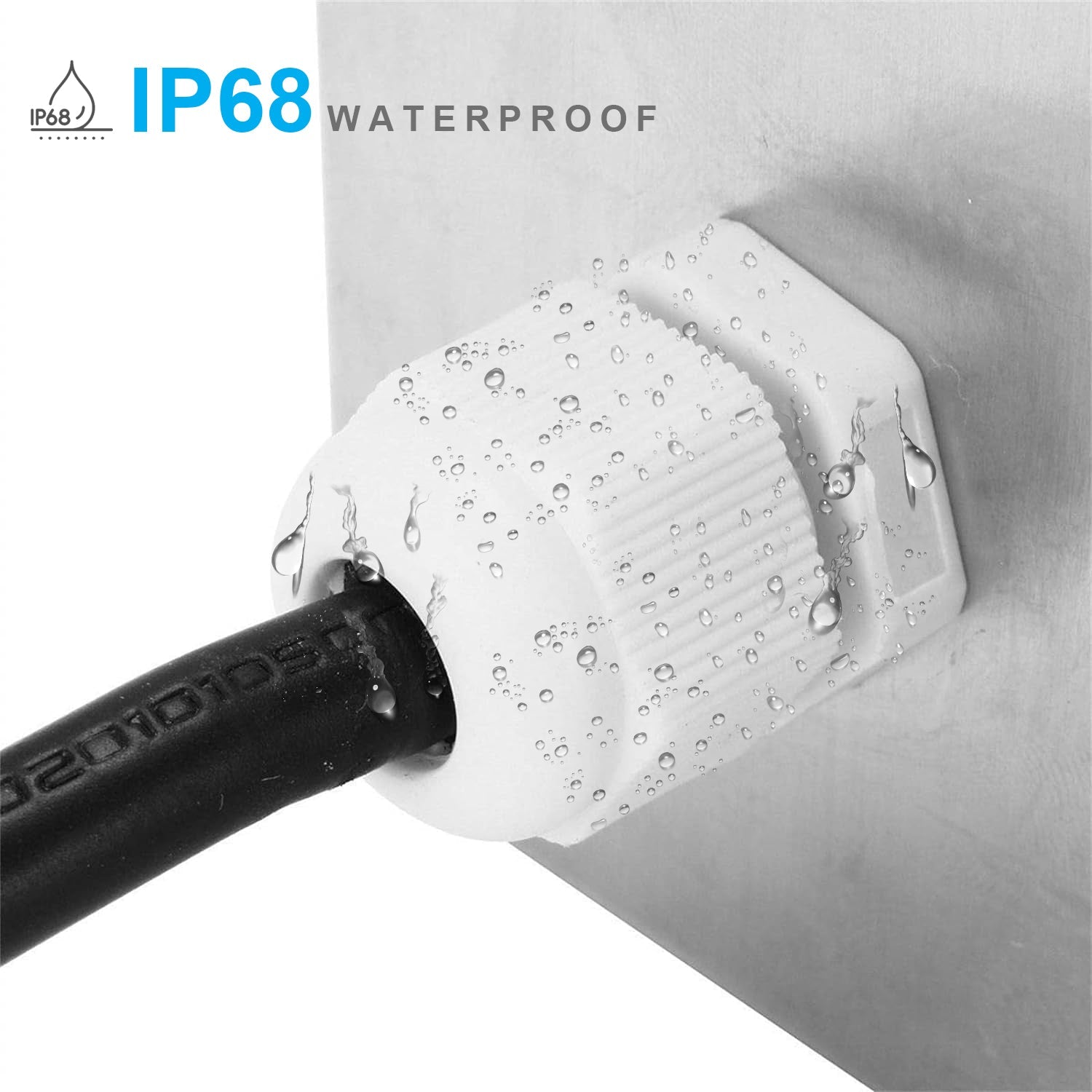 Durable IP68 Waterproof Nylon Plastic Gland Wire Cable Connector for Outdoor Electrical Wiring