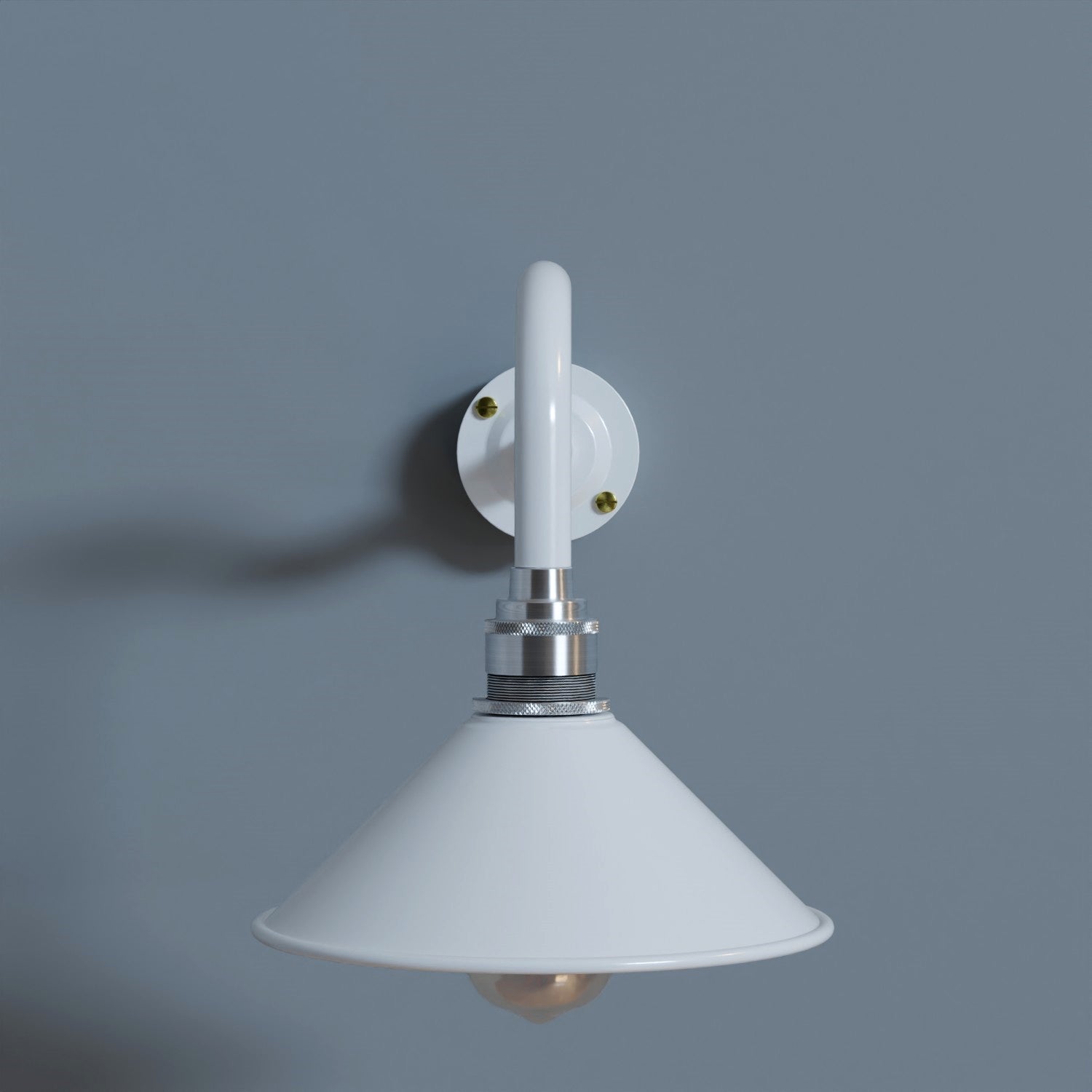 Swan Neck Bend conduit pipe Fitting Metal 20mm Male Thread -5653