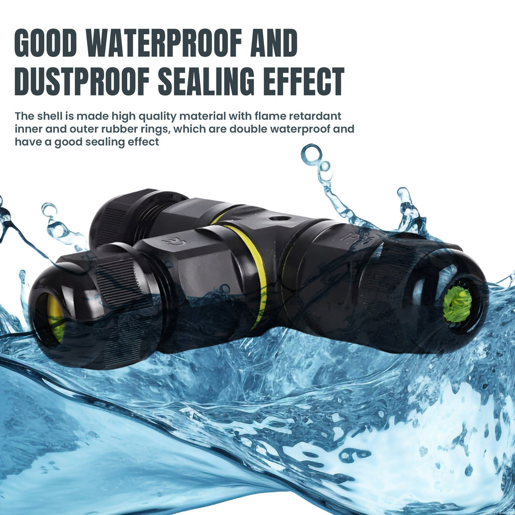 IP68 Waterproof Electrical Junction Box Cable Connector: Secure Outdoor Wire & Lighting