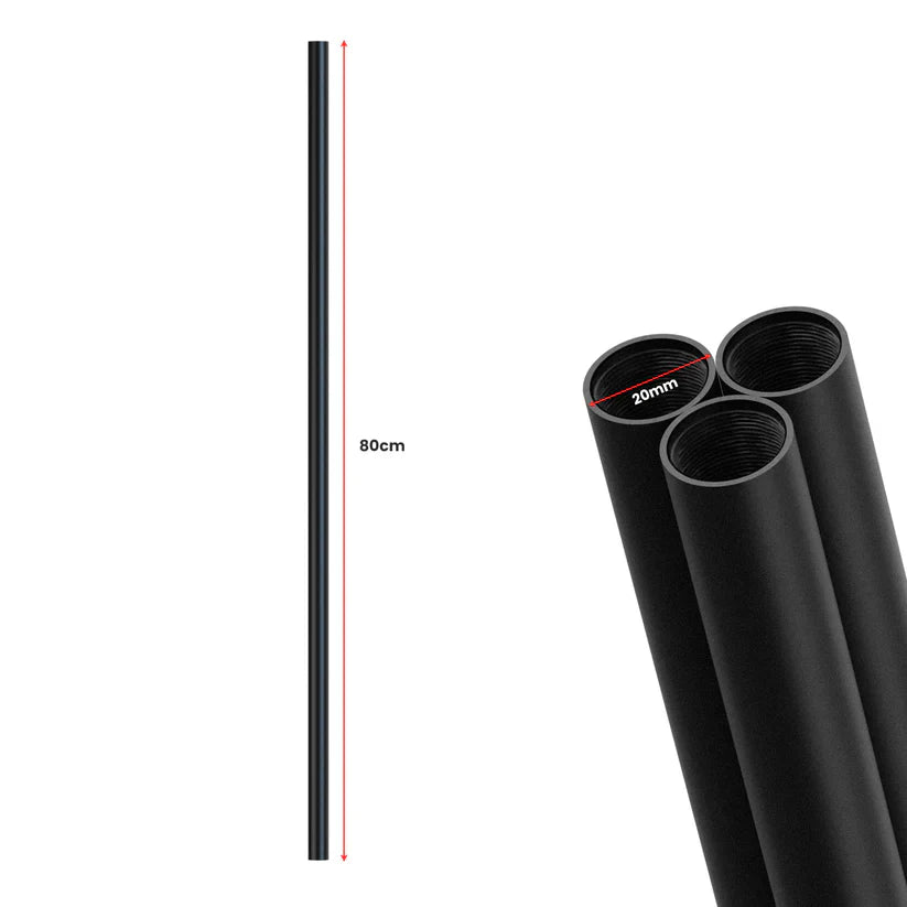 Black Steel Threaded Conduit Pipe for Industrial Lighting & DIY Projects