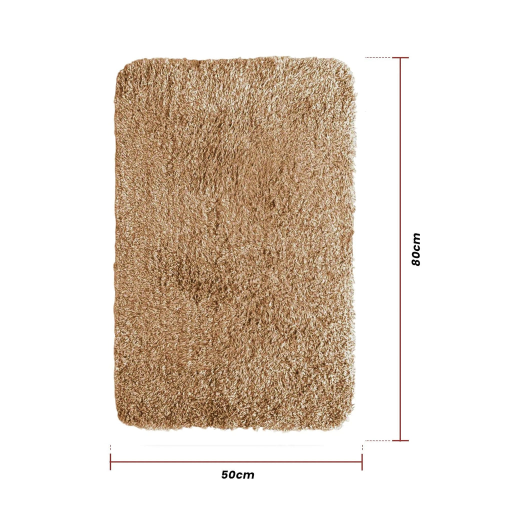 Soft Fluffy Microfiber Non-Slip Doormat: Absorbent Washable Indoor Outdoor Mat