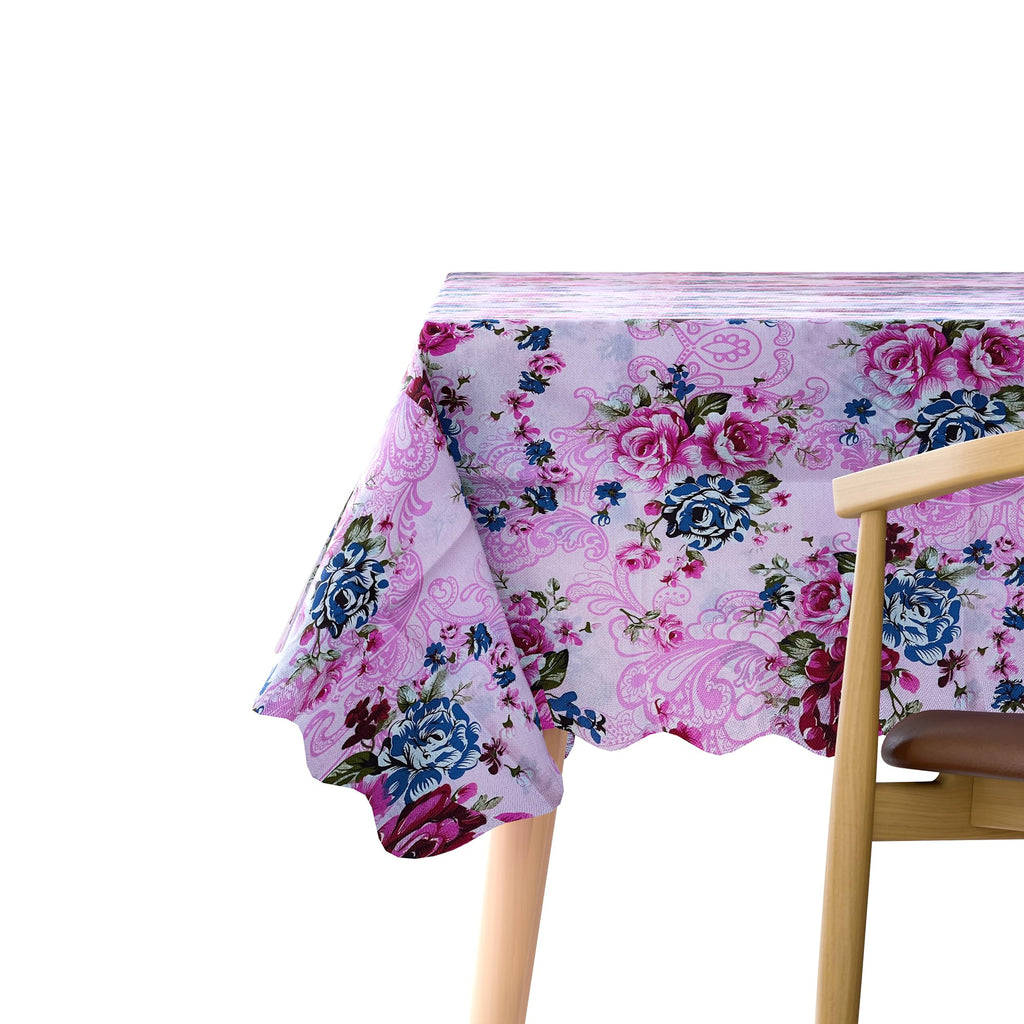 Modern Rectangular Printed Polyester Tablecloth for Dining & Decor, 59x43 Inches