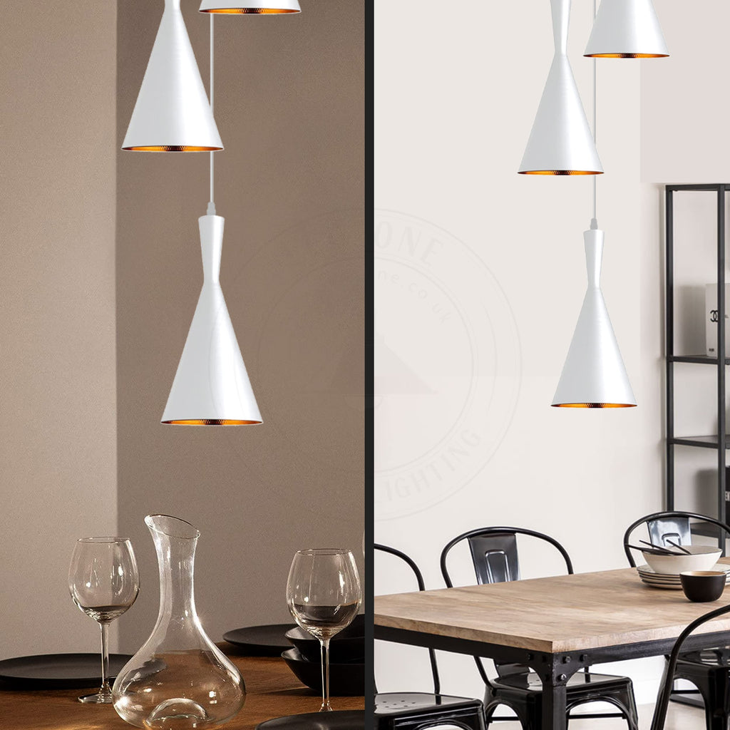 Industrial Metal 3 Head Ceiling Lamp Fixture ~6317