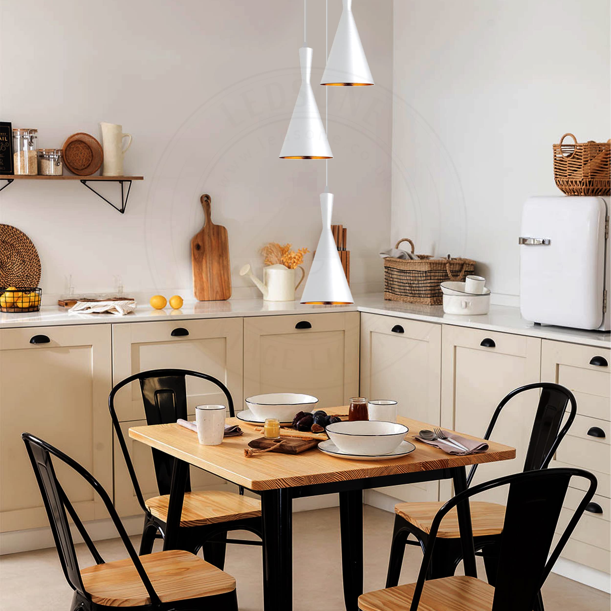 Industrial Metal 3 Head Ceiling Lamp Fixture ~6317