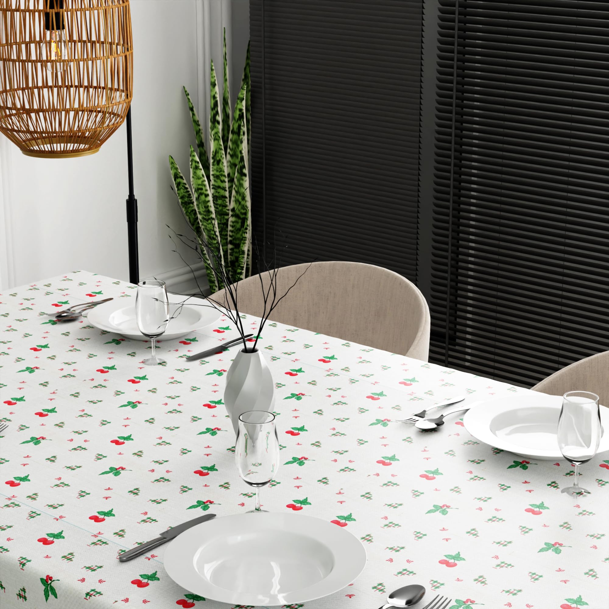 Modern Washable Square Tablecloth for Dining, Events, Parties, Indoor Outdoor Use