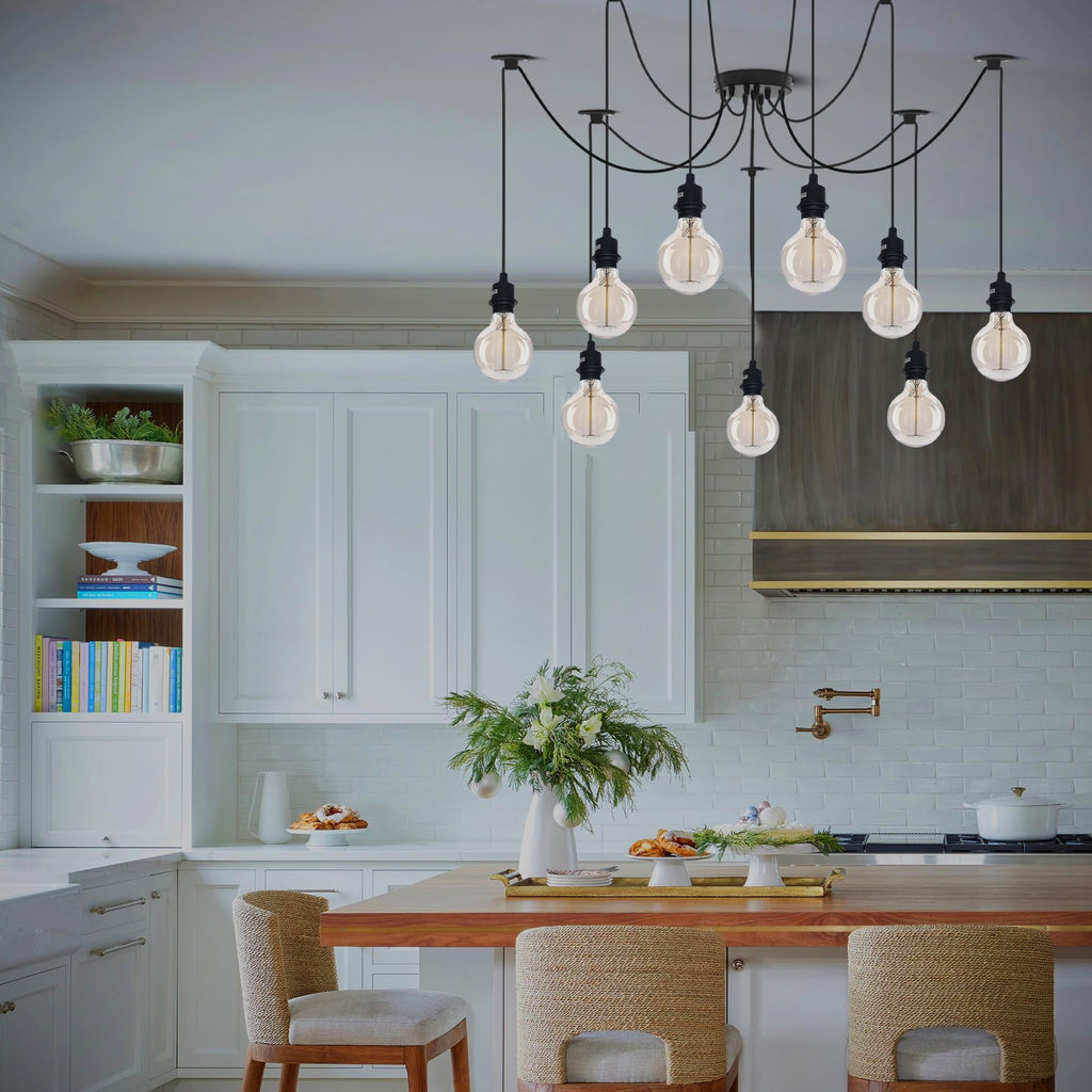 Industrial Vintage E27 Ceiling Chandelier Light ~6298