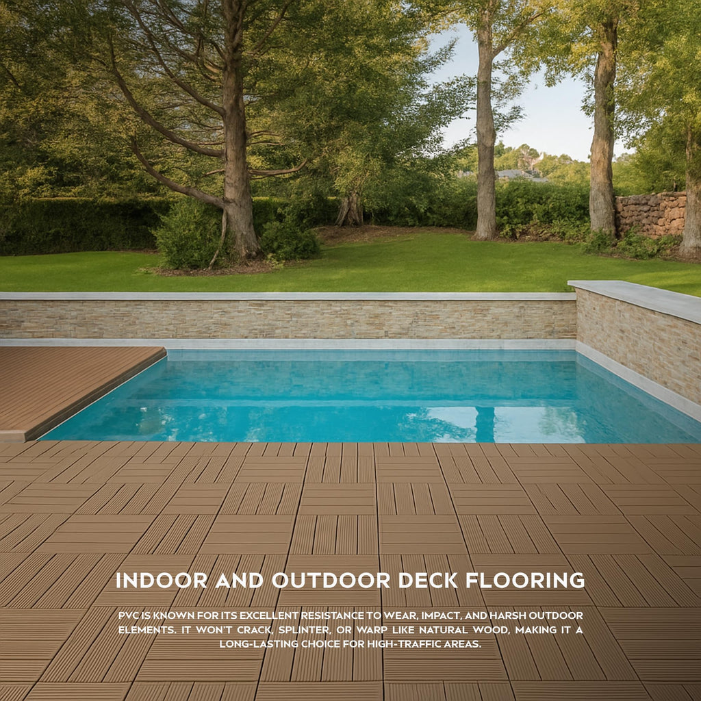 Decking Tiles Light 30cm x 30cm ~6362