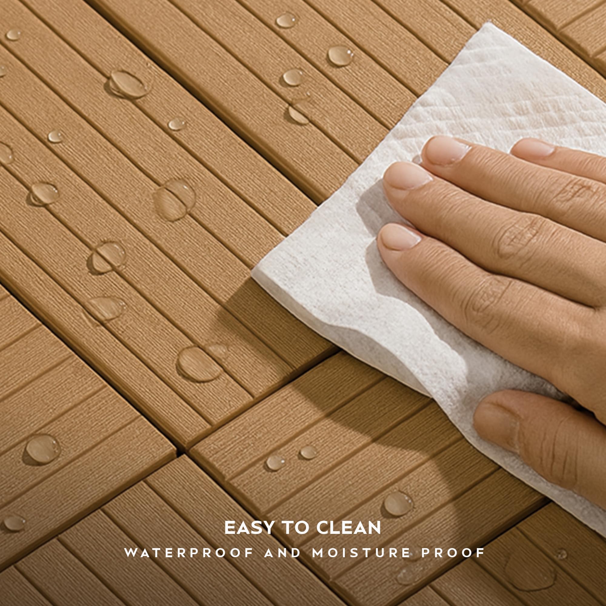 Decking Tiles Light 30cm x 30cm ~6362