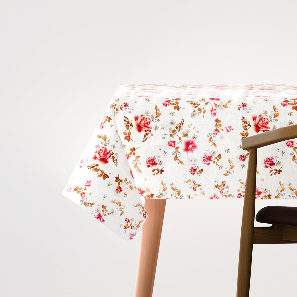 Durable Rectangular Polyester Fabric Tablecloth: Washable, Oil-Proof, Stain-Resistant Table Cover