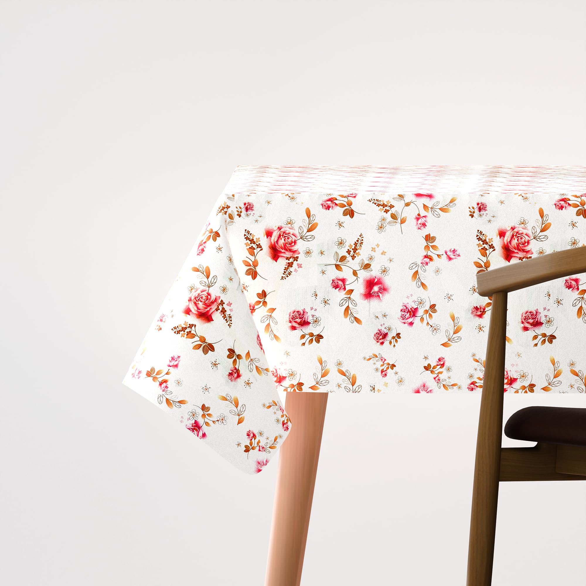 Durable Rectangular Polyester Fabric Tablecloth: Washable, Oil-Proof, Stain-Resistant Table Cover