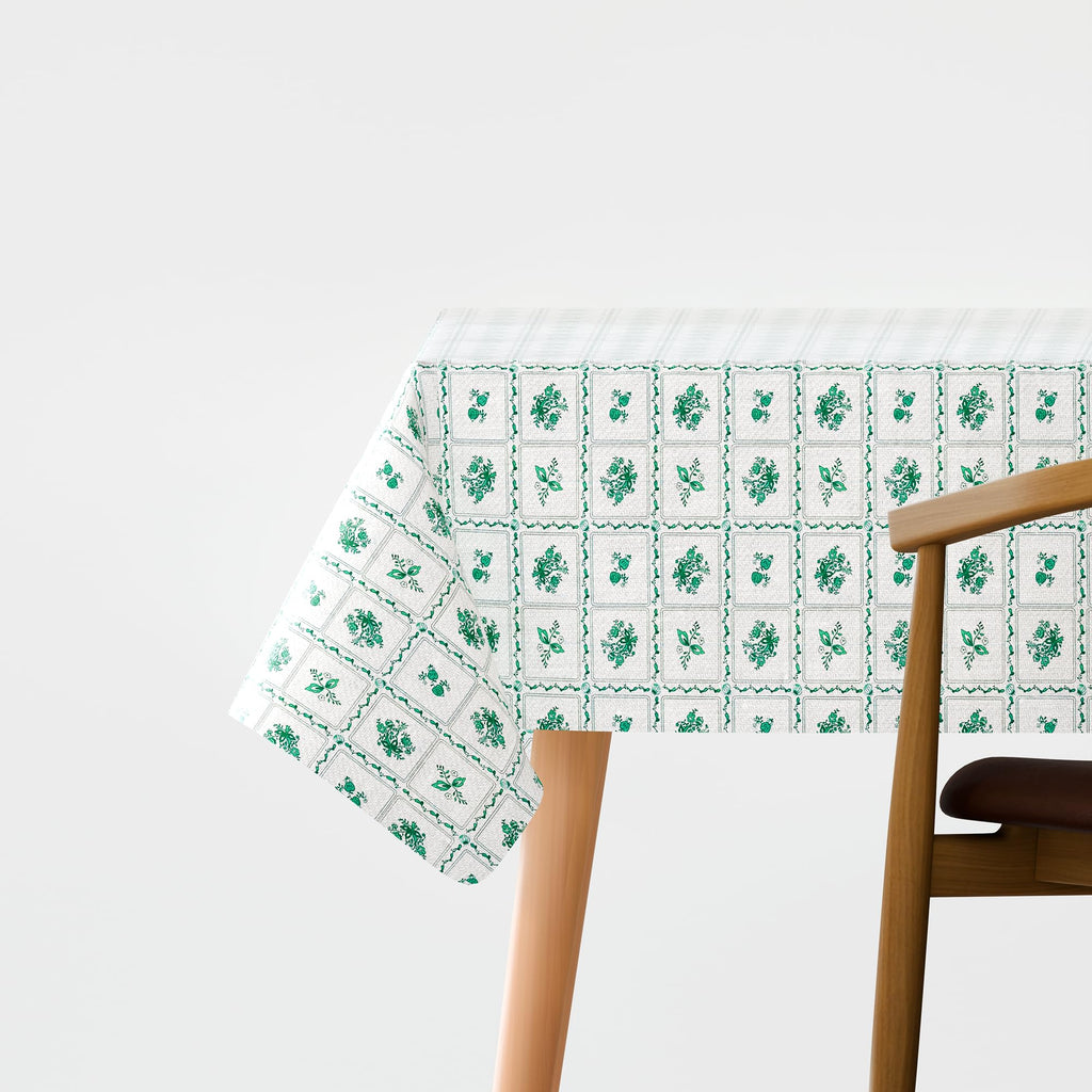 Durable Rectangular Polyester Fabric Tablecloth: Washable, Oil-Proof, Stain-Resistant Table Cover