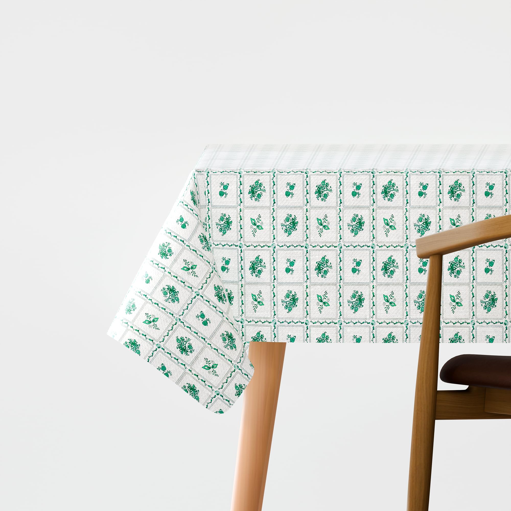 Durable Rectangular Polyester Fabric Tablecloth: Washable, Oil-Proof, Stain-Resistant Table Cover