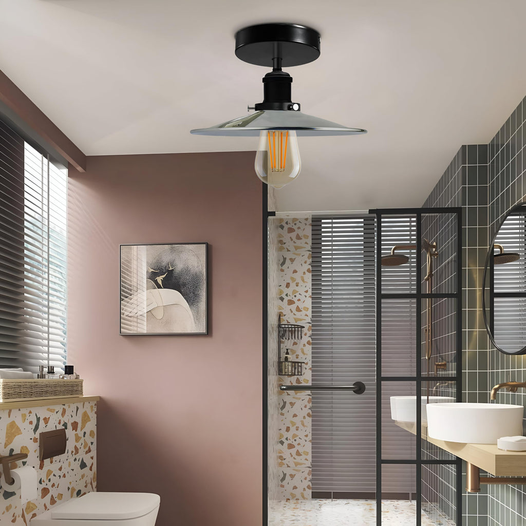 Modern Semi-Flush Mount Industrial Ceiling Light - 6267
