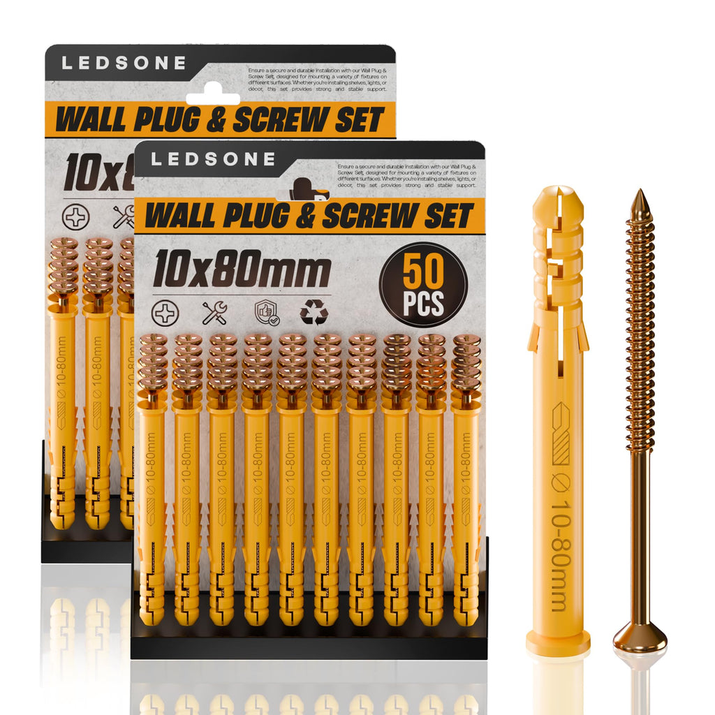 Masonry Fixing Set with Screws and Anchors ~6301