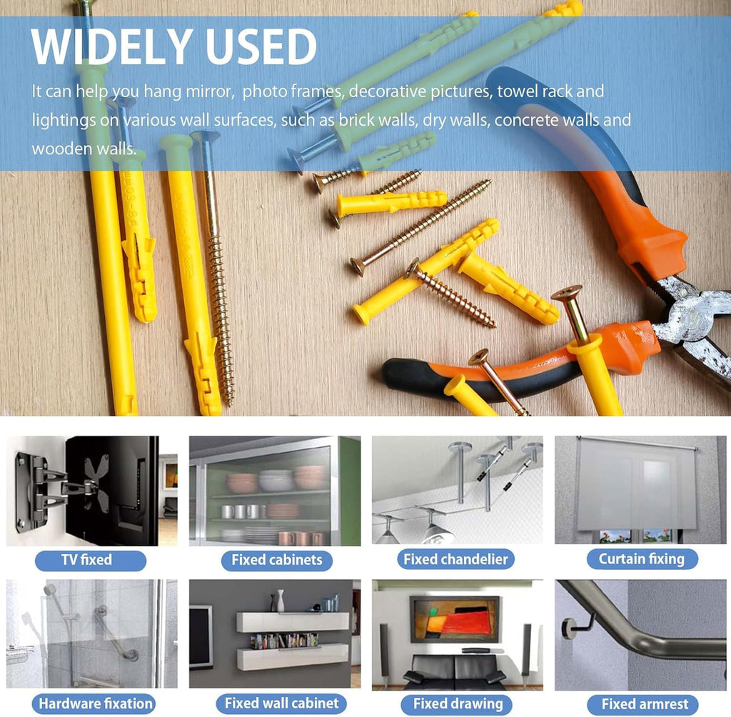 Masonry Fixing Set with Screws and Anchors ~6301