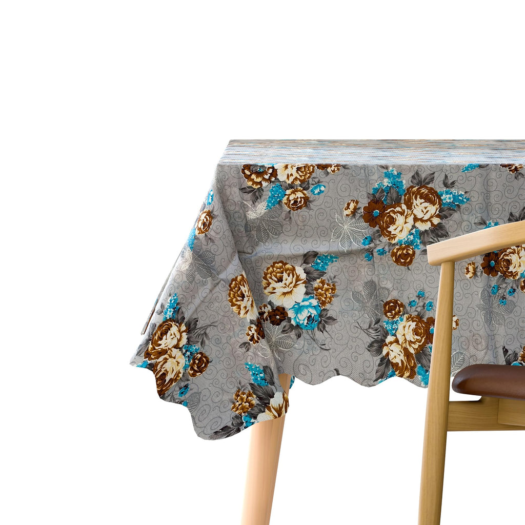Modern Rectangular Printed Polyester Tablecloth for Dining & Decor, 59x43 Inches