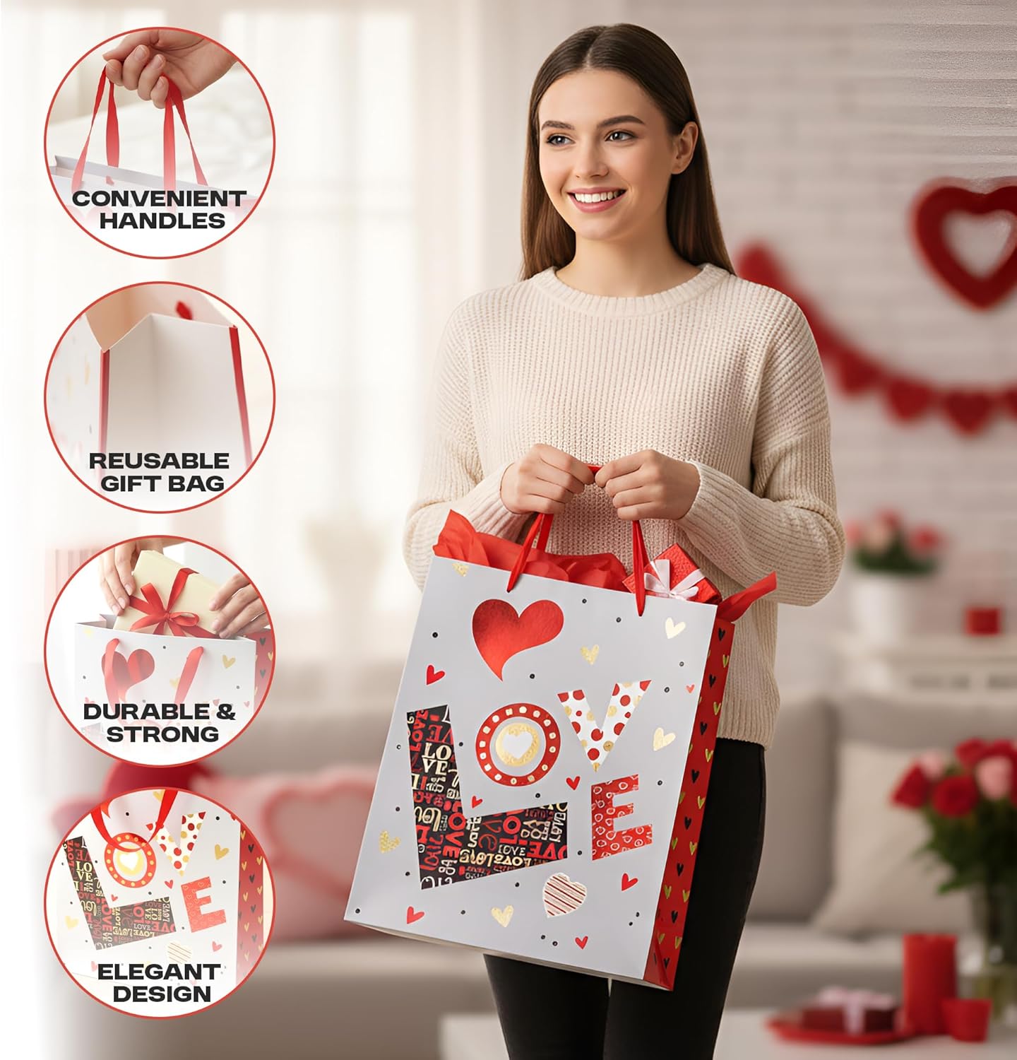 Luxury Matte Kraft Paper Gift Bags Assorted Sizes for Parties & Holidays