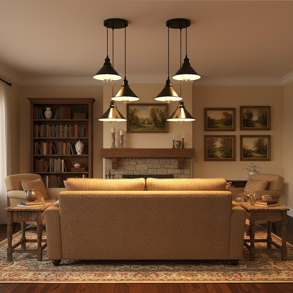 Industrial Metal Cage Pendant Light, E27 Holder Vintage Ceiling Lamp