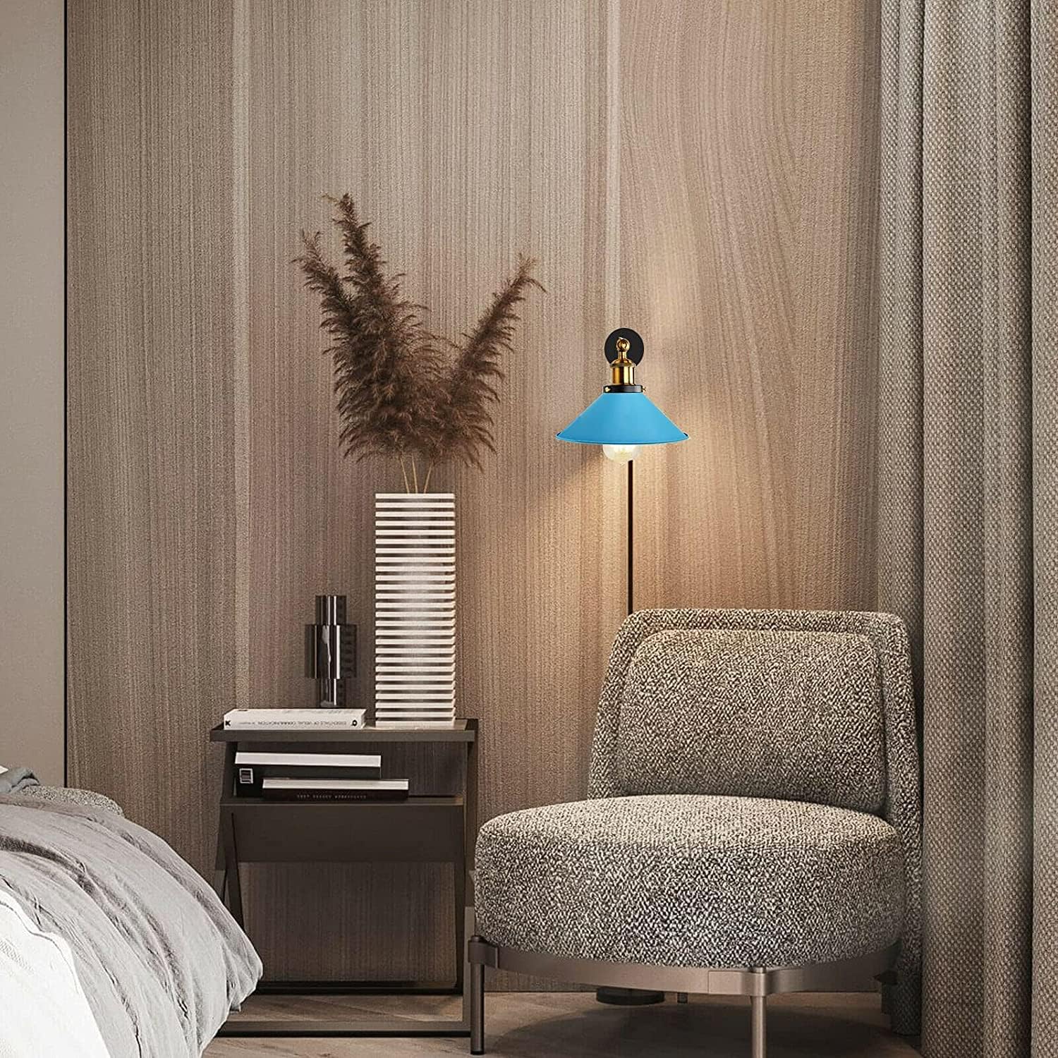 Industrial Indoor Plug in Wall Light with Dimmer ~6332