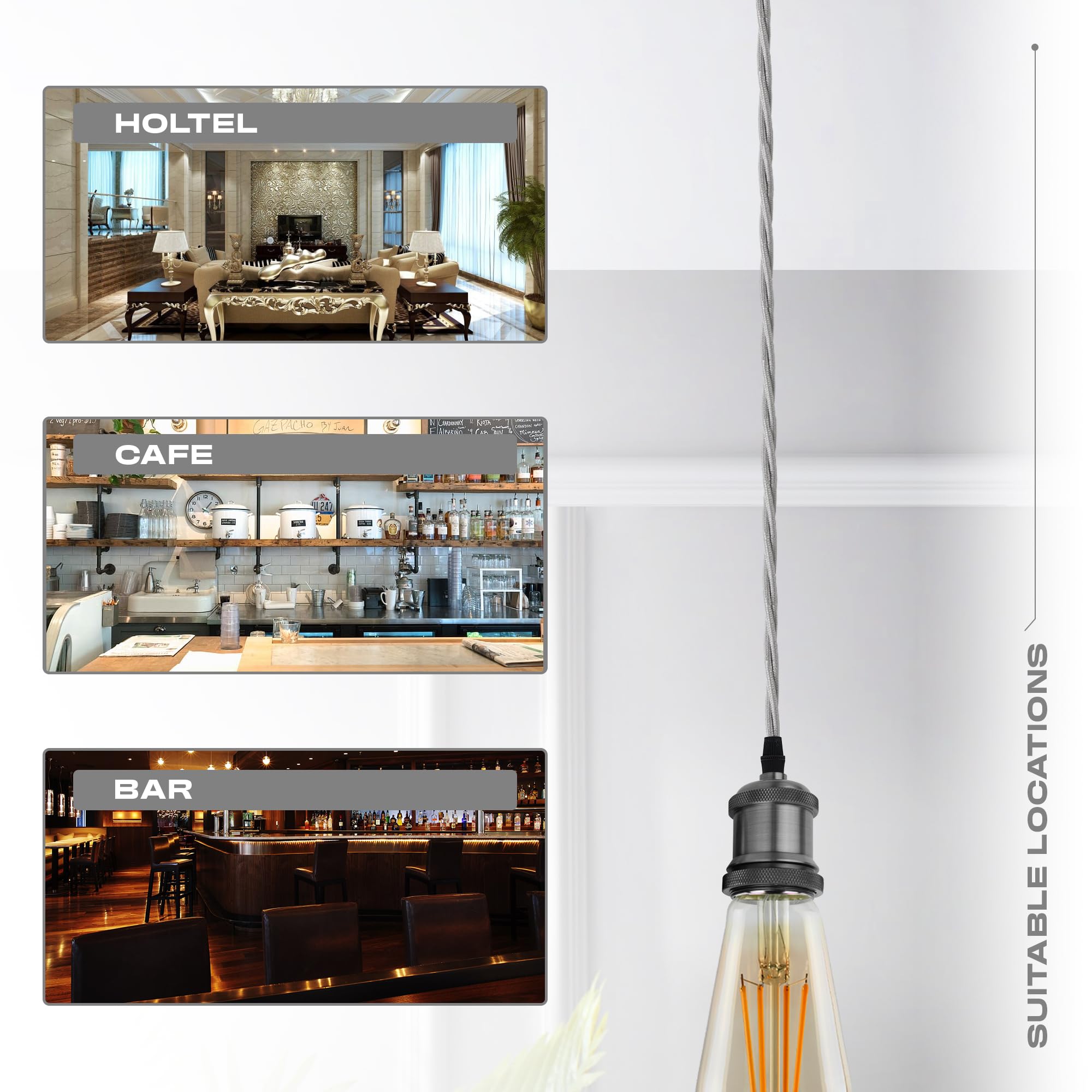 Electrical Cable 3 Core Braided Cord