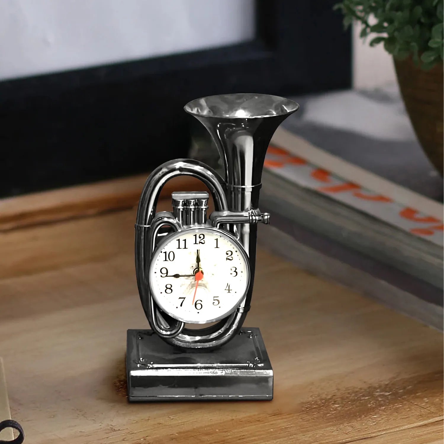 Stylish Trumpet Shape Table Alarm Clock for Bedroom, Home, and Heavy Sleepers
