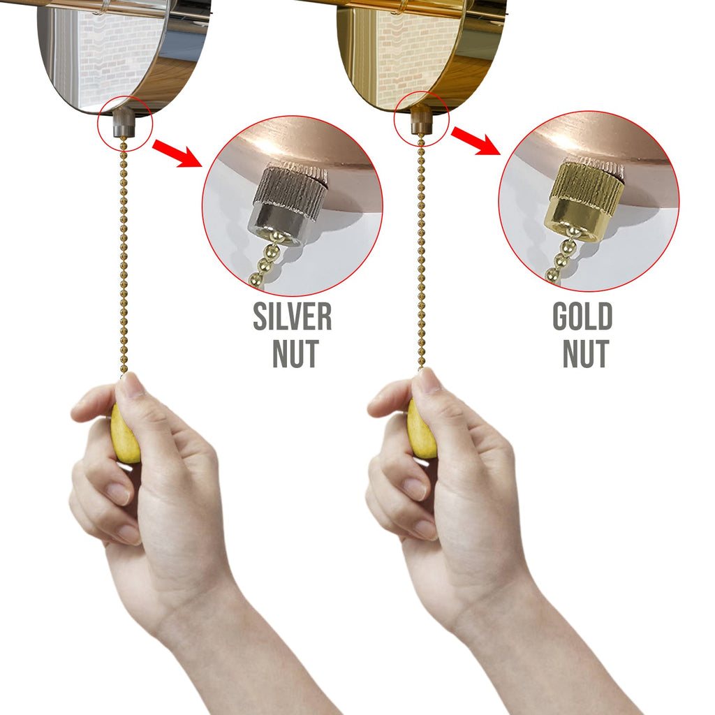 Universal Ceiling Fan Wall Lamp Pull Chain Cord Light Switch