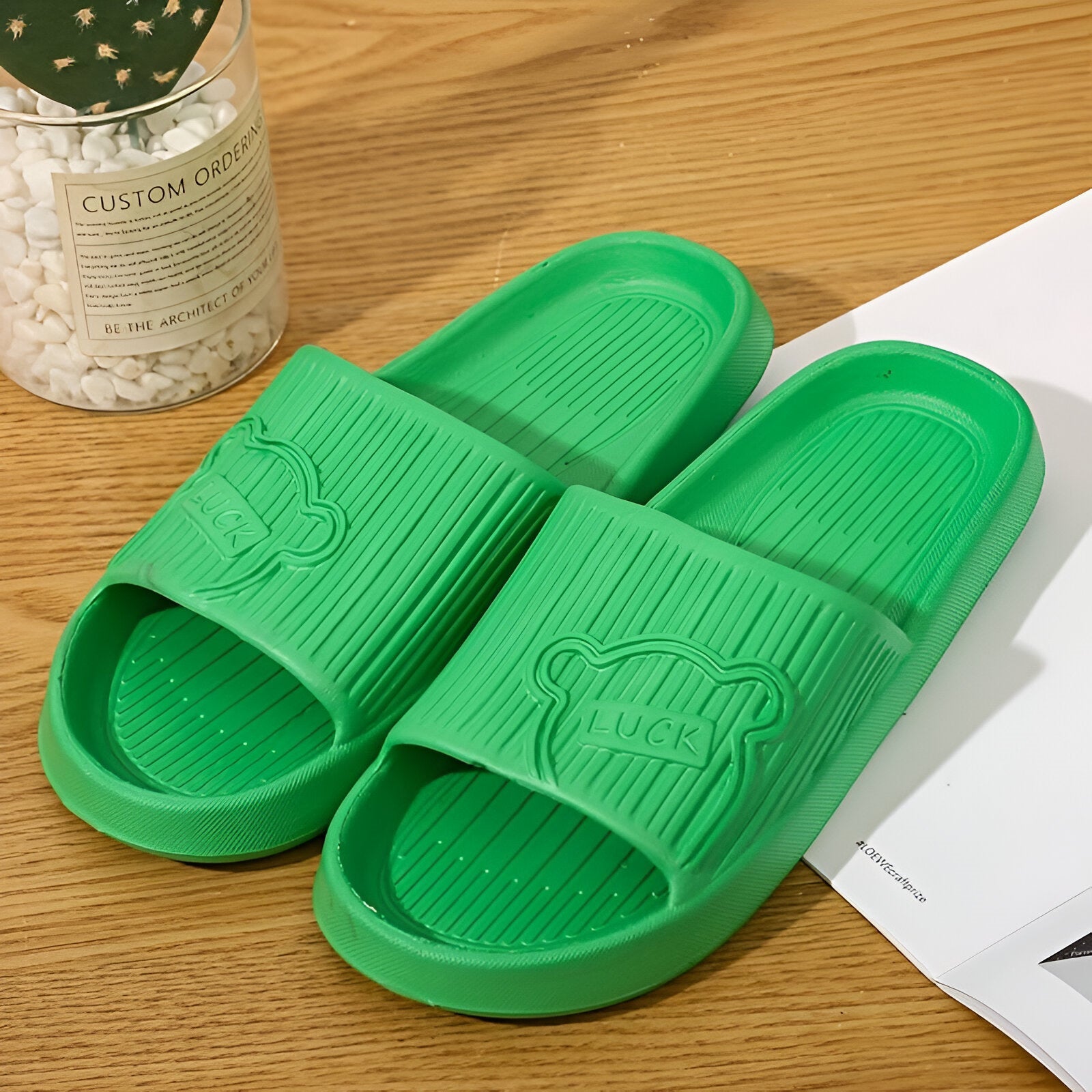 Comfortable Non-Slip EVA Cloud Slides for Bathroom & Home