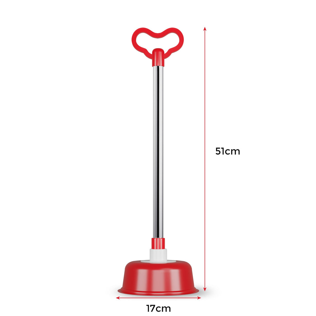 Heavy Duty Vacuum Rubber Toilet Plunger with Ergonomic Durable Handle